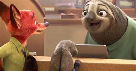 sloth laughing zootopia|The 'Zootopia' Sloth Scene Follows Classic Comedy Principles  .